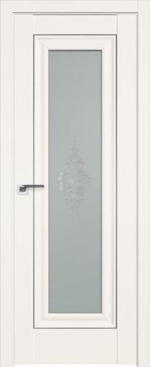 Межкомнатная дверь Profildoors ДаркВайт 24U  серебро ст.кристалл матовое — фото 1