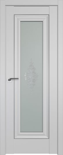 Межкомнатная дверь Profildoors Манхэттен 24U  серебро ст.кристалл матовое — фото 1