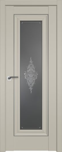Межкомнатная дверь Profildoors Шеллгрей 24U  серебро ст.кристалл графит — фото 1