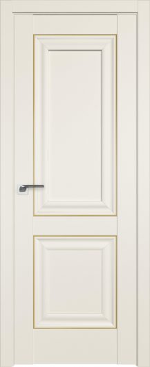 Межкомнатная дверь с эко шпоном Profildoors Магнолия сатинат 27U  золото — фото 1