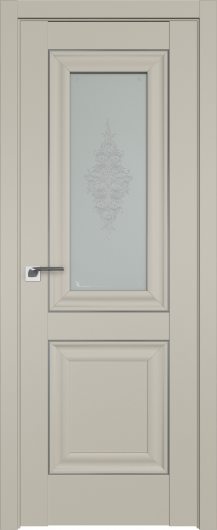 Межкомнатная дверь Profildoors Шеллгрей 28U  серебро ст.кристалл матовое — фото 1