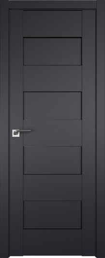 Межкомнатная дверь Profildoors Черный матовый 45U  ст.графит — фото 1