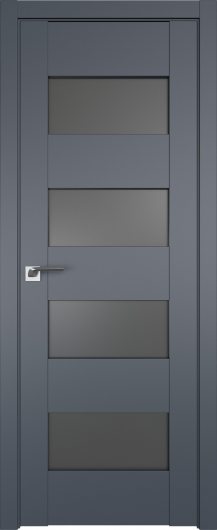 Межкомнатная дверь с эко шпоном Profildoors Антрацит 46U  ст.графит — фото 1