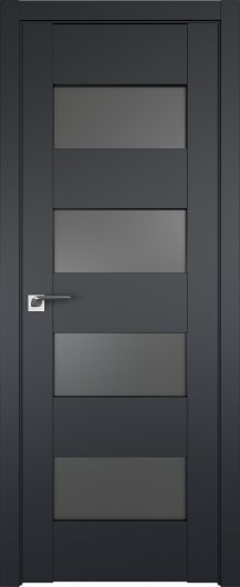 Межкомнатная дверь Profildoors Черный матовый 46U  ст.графит — фото 1