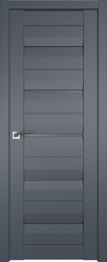 Межкомнатная дверь с эко шпоном Profildoors Антрацит 48U  ст.графит — фото 1