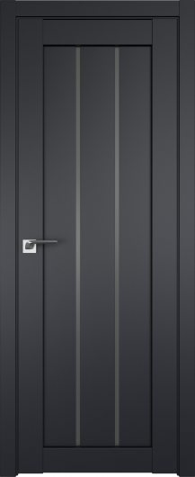 Межкомнатная дверь Profildoors Черный матовый 49U  ст.графит — фото 1
