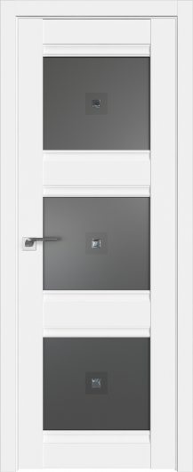 Межкомнатная дверь Profildoors Аляска  4U  ст.узор графит с прозрачным фьюзингом — фото 1