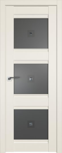 Межкомнатная дверь Profildoors Магнолия сатинат  4U  ст.узор графит с прозрачным фьюзингом — фото 1