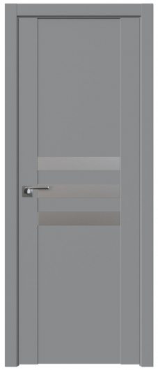 Межкомнатная дверь Profildoors Манхэттен 74U  ст.серебро матлак — фото 1
