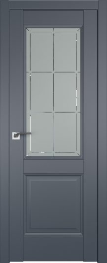 Межкомнатная дверь Profildoors Антрацит 90U  ст.гравировка 1 — фото 1