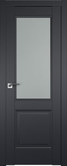 Межкомнатная дверь Profildoors Черный матовый 90U  ст.матовое — фото 1