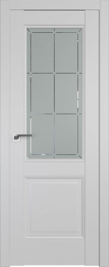 Межкомнатная дверь с эко шпоном Profildoors Манхэттен 90U  ст.гравировка 1 — фото 1