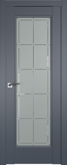 Межкомнатная дверь Profildoors Антрацит 92U  ст.гравировка 10 — фото 1