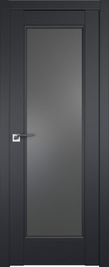 Межкомнатная дверь Profildoors Черный матовый 92U  ст.графит — фото 1