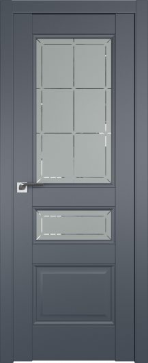 Межкомнатная дверь Profildoors Антрацит 94U  ст.гравировка 1 — фото 1