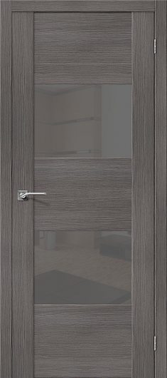 Межкомнатная дверь с эко шпоном el`PORTA VG2 S Grey Veralinga остекленная — фото 1