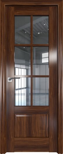 Межкомнатная дверь Profildoors Орех АМАРИ 103Х ст.прозрачное  (светлый орех) — фото 1