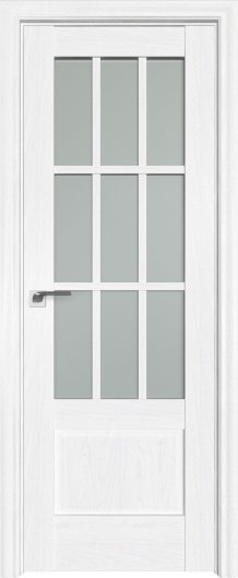Межкомнатная дверь с эко шпоном Profildoors Пекан Белый 104Х  ст.матовое — фото 1