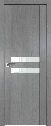 Межкомнатная дверь Profildoors Грувд Серый 2.03XN ст.белый лак — фото 1