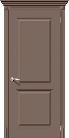Межкомнатная эмалированная дверь Браво Блюз К-13 (Мокко) глухая — фото 1