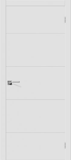 Межкомнатная эмалированная дверь Браво Граффити-2 К-23 (Белый) глухая — фото 1