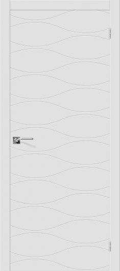 Межкомнатная эмалированная дверь Браво Граффити-3 К-33 (Белый) — фото 1
