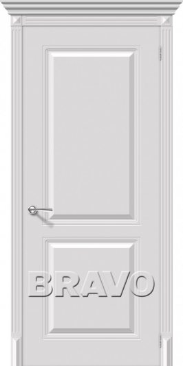 Межкомнатная эмалированная дверь Блюз (Белый) глухая — фото 1