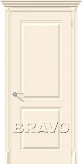 Межкомнатная эмалированная дверь Блюз (Крем) глухая — фото 1