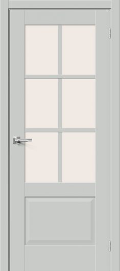 Межкомнатная дверь MR.WOOD Прима-13.0.1 Grey Matt остекленная — фото 1