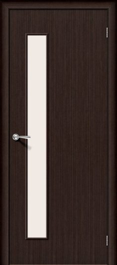 Межкомнатная ламинированная дверь Браво Гост-3 Л-13 (Венге) остекленная — фото 1