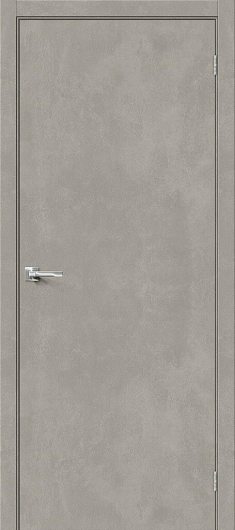 Межкомнатная ламинированная дверь Браво-0 Gris Beton глухая — фото 1