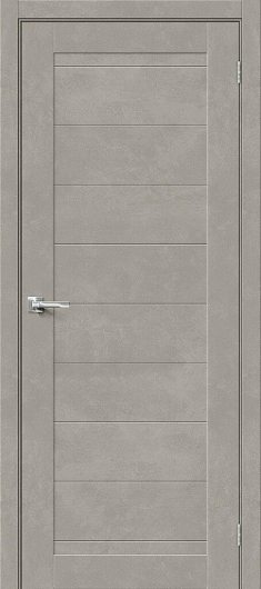 Межкомнатная ламинированная дверь Браво-21 gris beton глухая — фото 1