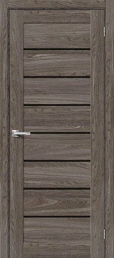 Межкомнатная ламинированная дверь Браво-22 Ash Wood ст.черное — фото 1