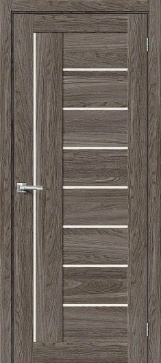 Межкомнатная ламинированная дверь Браво-29 ash wood остекленная — фото 1