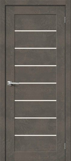 Межкомнатная ламинированная дверь Браво-22 Brut Beton остекленная — фото 1