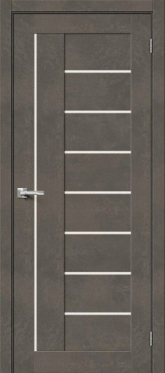 Межкомнатная ламинированная дверь Браво-29 Brut Beton остекленная — фото 1