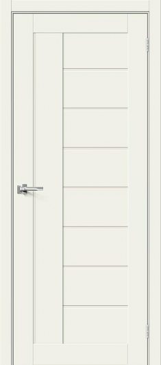 Межкомнатная ламинированная дверь Браво-29 White Mix остекленная — фото 1