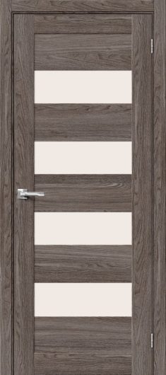 Межкомнатная ламинированная дверь Браво-23 Ash Wood остекленная — фото 1