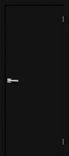 Межкомнатная ламинированная дверь Браво-0 Black Mix глухая — фото 1