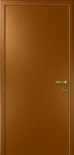 Межкомнатная гладкая дверь KAPELLI Classik золотой дуб глухая — фото 1