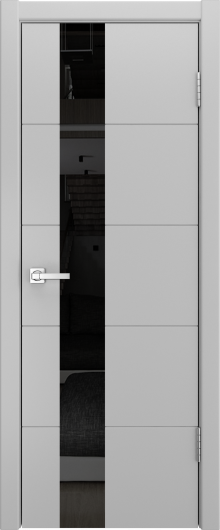 Межкомнатная эмалированная дверь Luxor A-2 эмаль манхэттен остекленная — фото 1