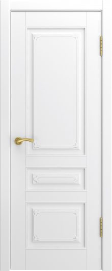 Межкомнатная эмалированная дверь Luxor L-4 белая эмаль глухая — фото 1