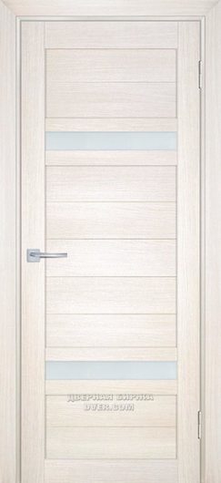 Межкомнатная дверь с эко шпоном Мариам Техно 705 Сандал бежевый остекленная — фото 1