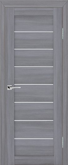 Межкомнатная дверь с эко шпоном Мариам Техно 608 Светло-серый остекленная — фото 1