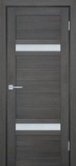 Межкомнатная дверь с эко шпоном Мариам Техно 705 Грей остекленная — фото 1
