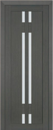 Межкомнатная дверь с эко шпоном Мариам Техно 733 Грей остекленная — фото 1