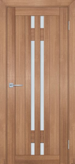 Межкомнатная дверь с эко шпоном Мариам Техно 733 Миндаль остекленная — фото 1