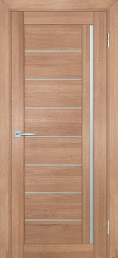 Межкомнатная дверь с эко шпоном Мариам Техно 741 Миндаль остекленная — фото 1