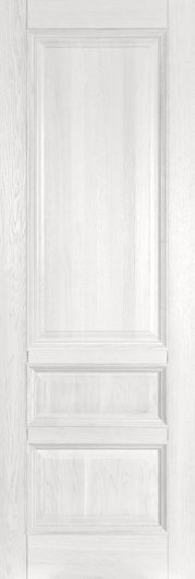 Межкомнатная дверь из массива Ока Аристократ №1 Белый глухая — фото 1