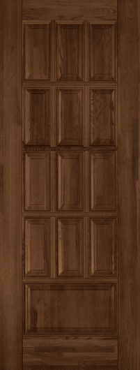 Межкомнатная дверь из массива Ока Лондон №1 Античный орех глухая — фото 1